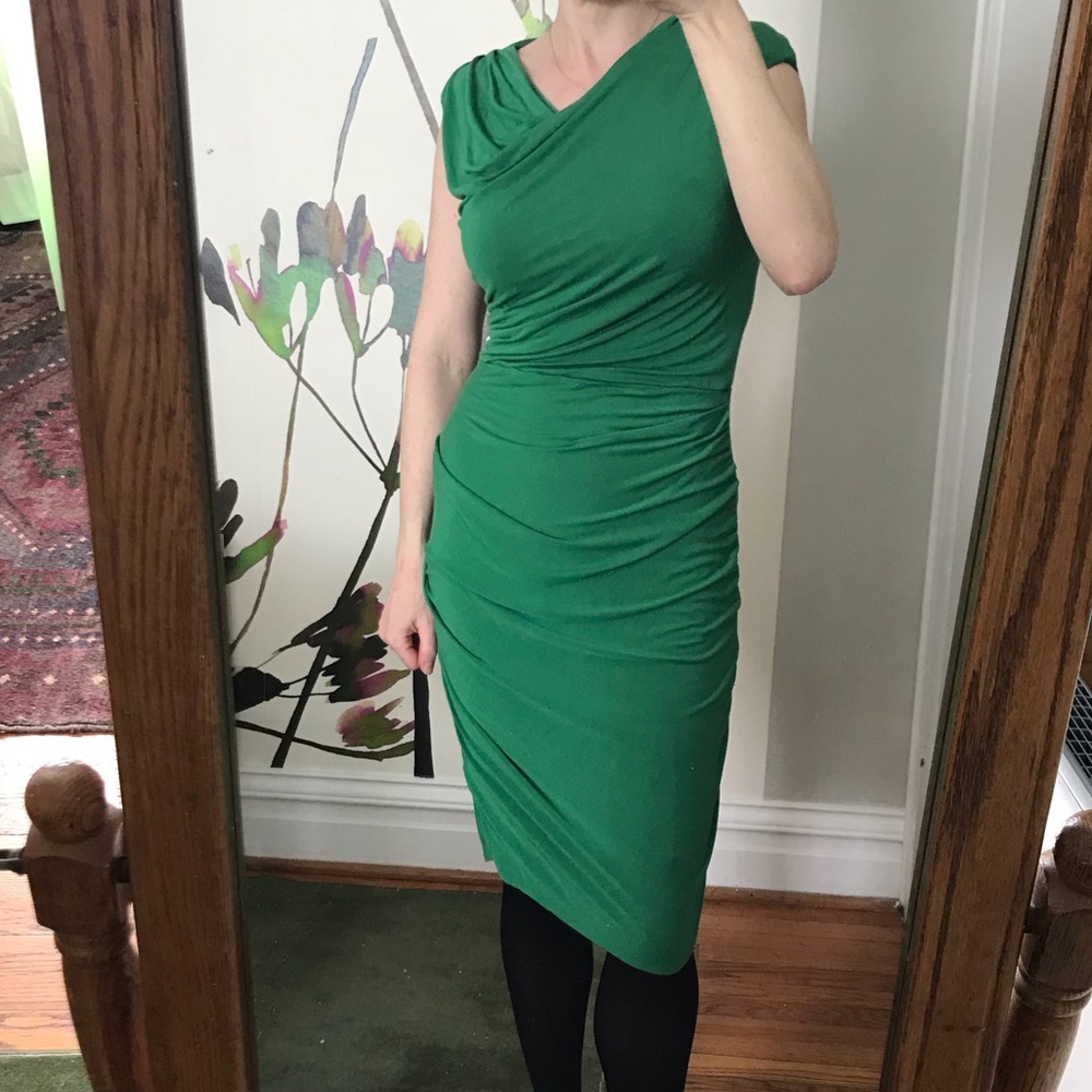 Given then Gathered Column Dress, Bordeaux